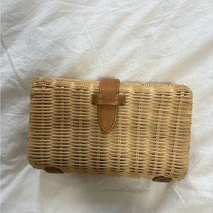 J. Crew woven clutch